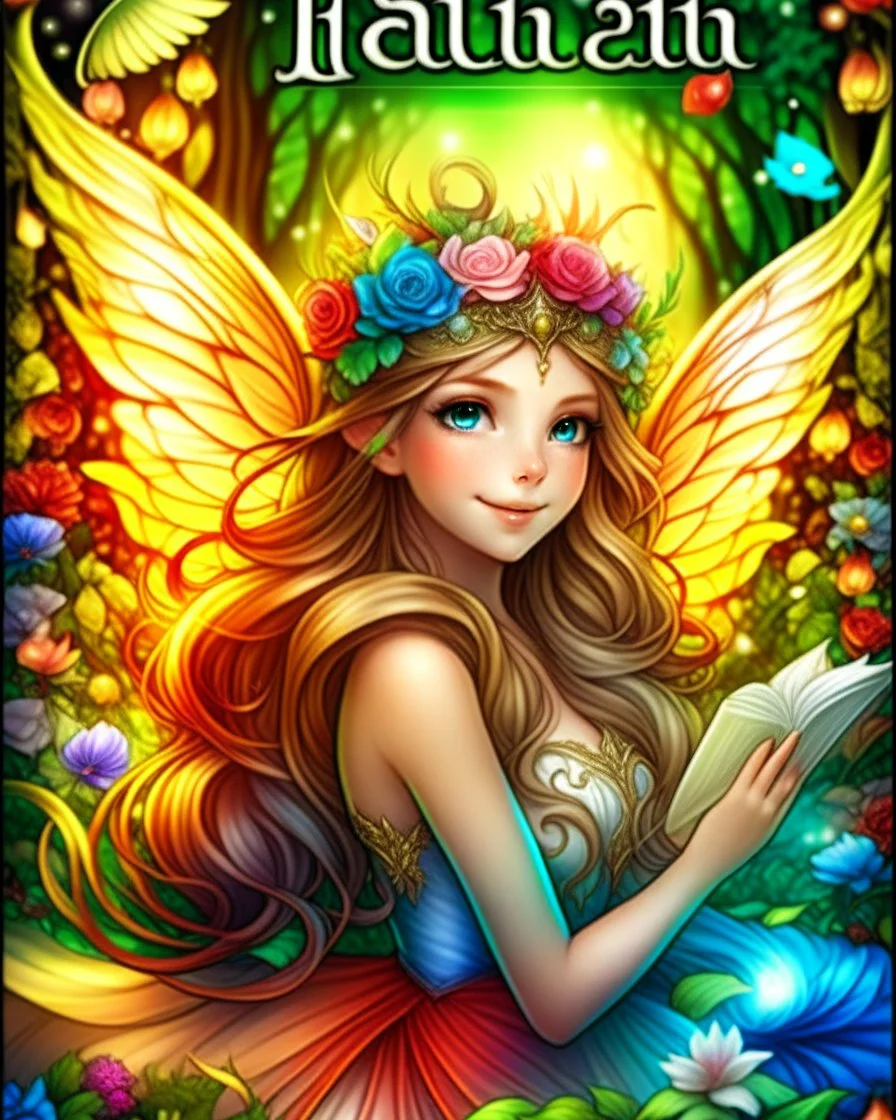 enchanted cute fairies ,adult book cover