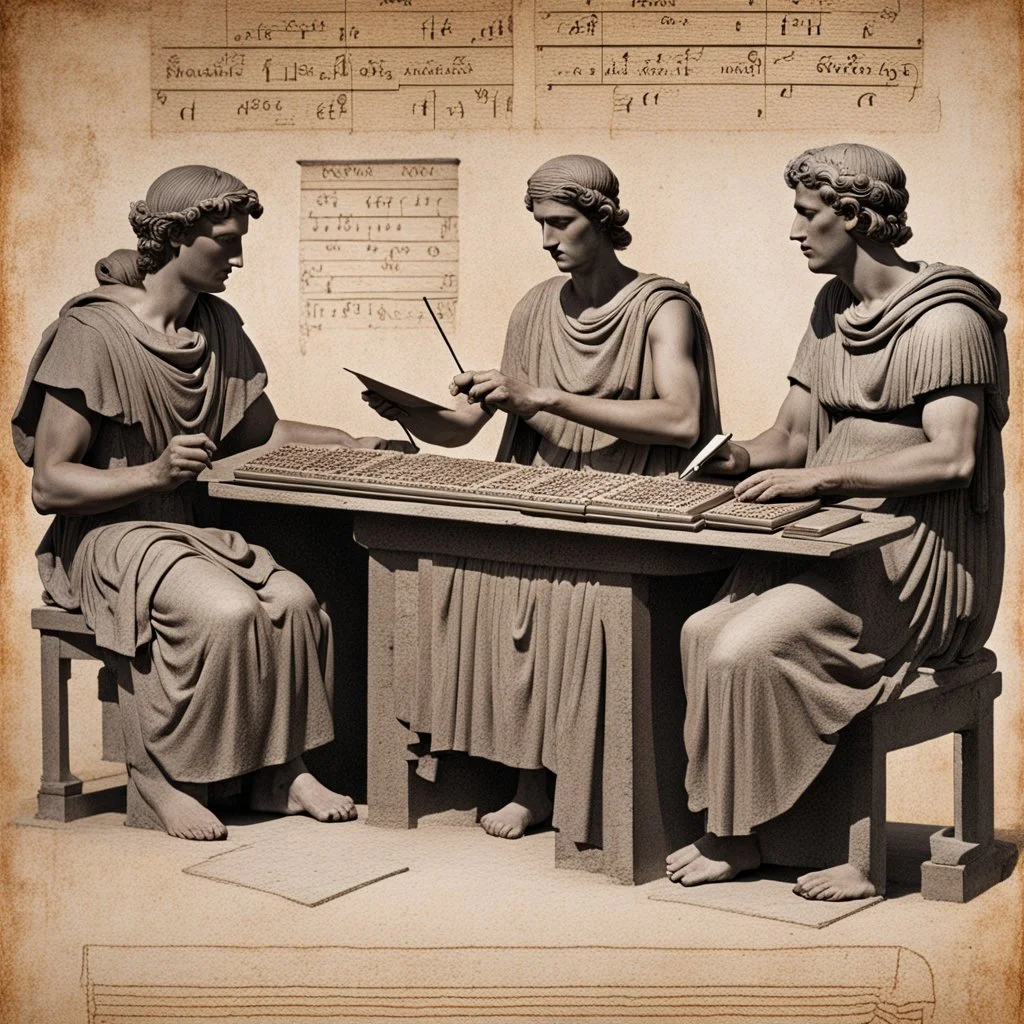 Ancient Roman Stenographers.