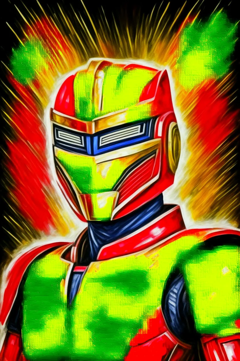 Transformer portrait painting, poster supersentai.