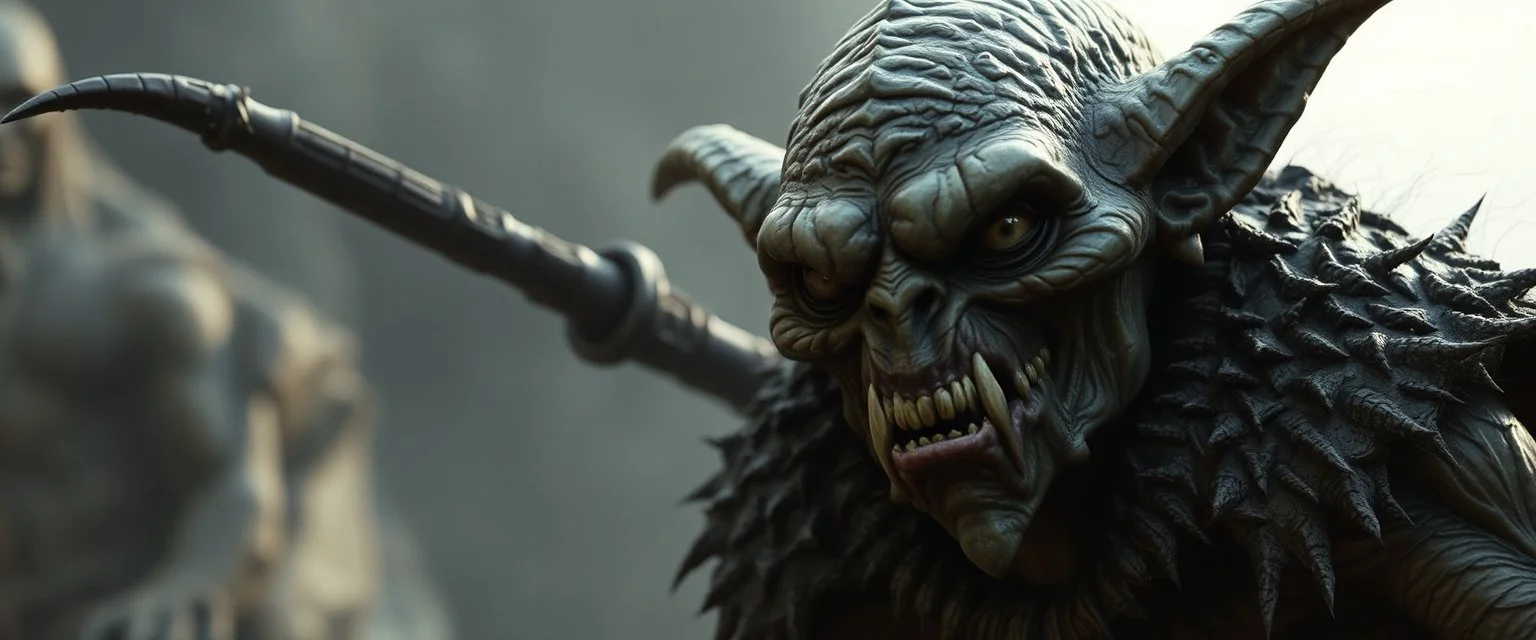 what sauron actually looks like as a uruk hai gremlin