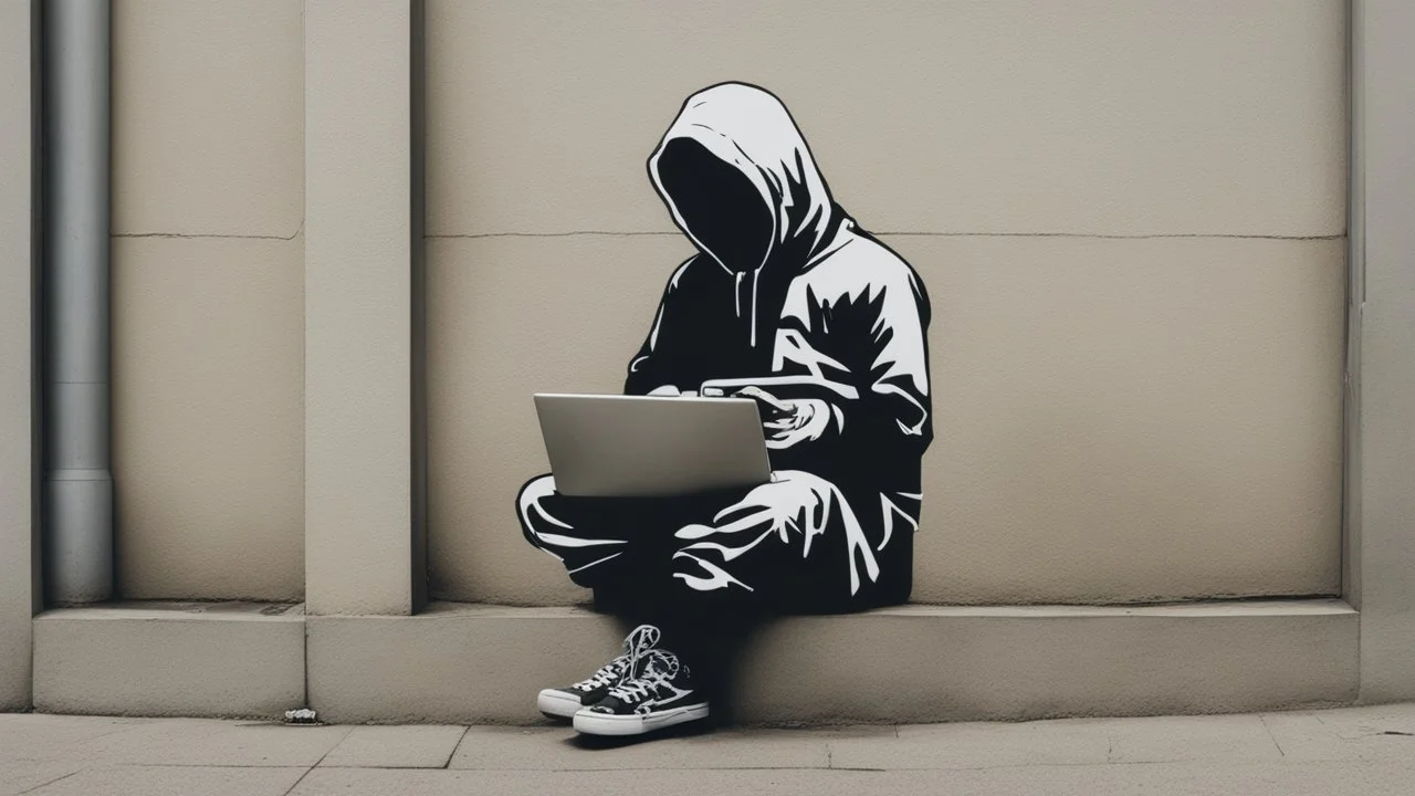 hacker by banksy