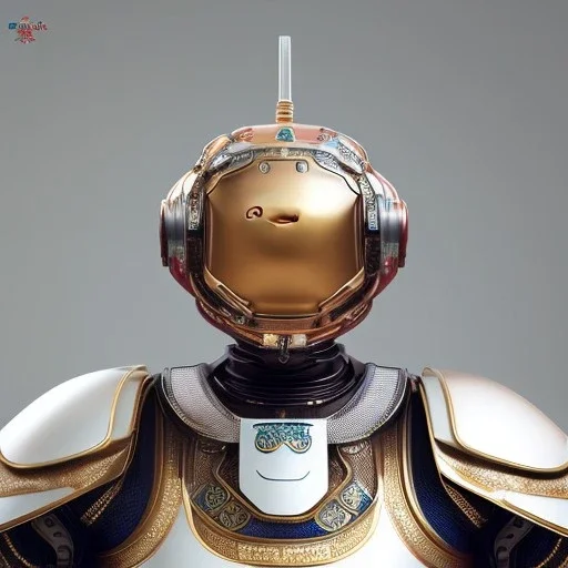 beautiful transparent smooth realistic japan robot samurai with cat face, extremely sharp detail, finely tuned detail, ultra high definition, 8k, unreal engine 5, ultra sharp focus, accurate hands