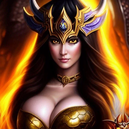 ultra detailed fullbody Portrait in oil on canvas of beautiful busty female DemonHunter with Dragon Priest Masks and armor,extremely detailed digital painting, extremely detailed face,crystal clear Big eyes, mystical colors ,perfectly centered image, perfect composition,rim light, beautiful lighting,8k, stunning scene,extremely sharp detail,finely tuned detail, ultra high definition raytracing, in the style of Simon Bisley and Frank Frazetta and robert e howard and pablo oliveira and Ken Kelley