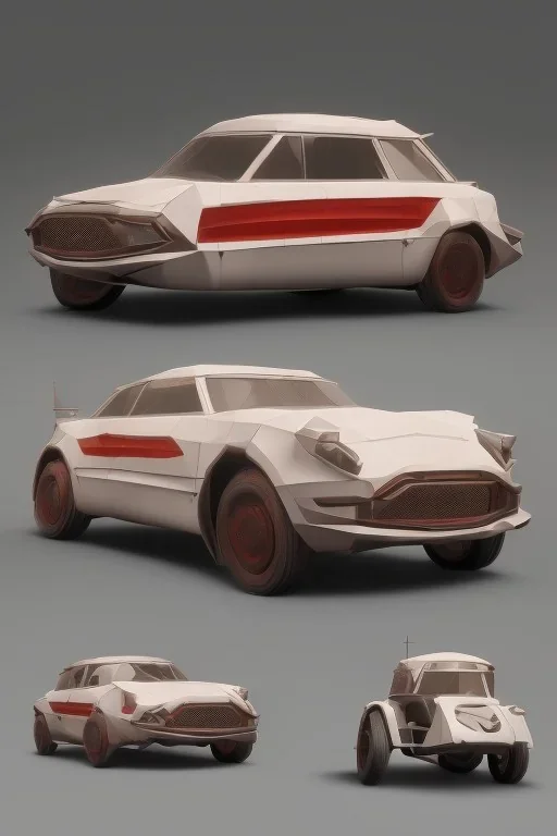 car design for low poly game