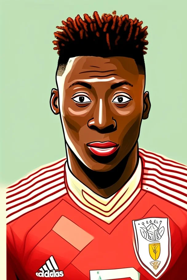 Andre Onana Footballer cartoon 2d