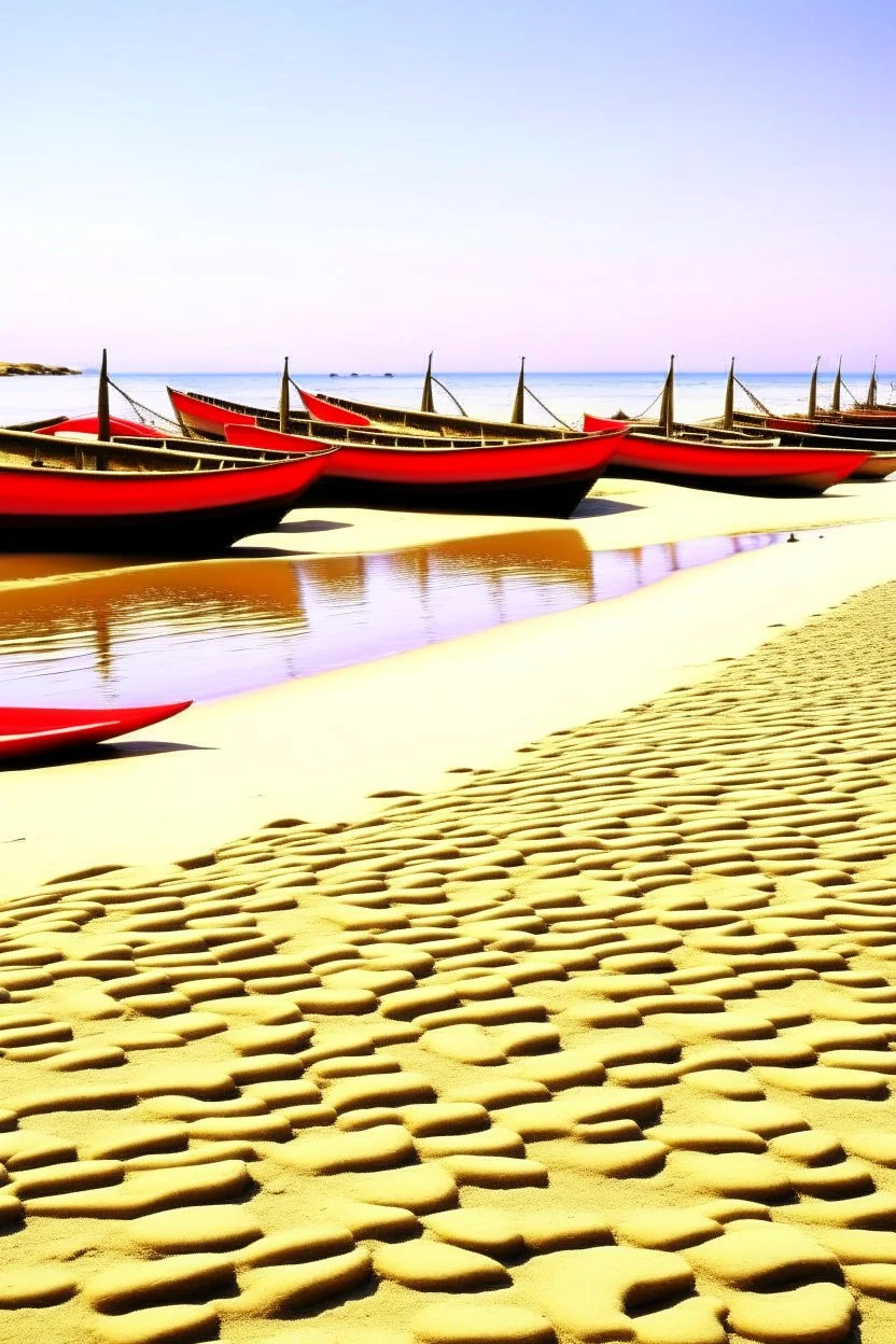 Sudan, muslim country, red sea with small fishermen boats