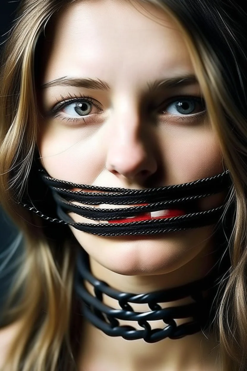 Gagged girl