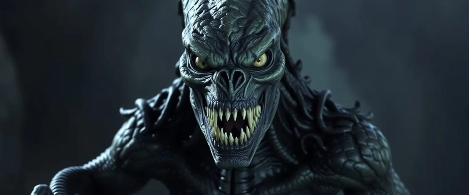 what sauron actually looks like as a reptilian uruk hai