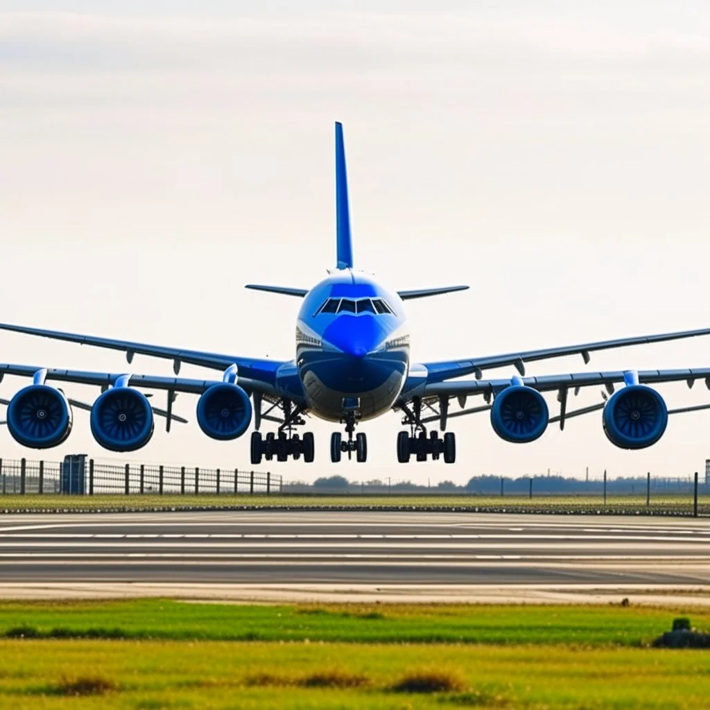 Image of a plane about to take off from the ground