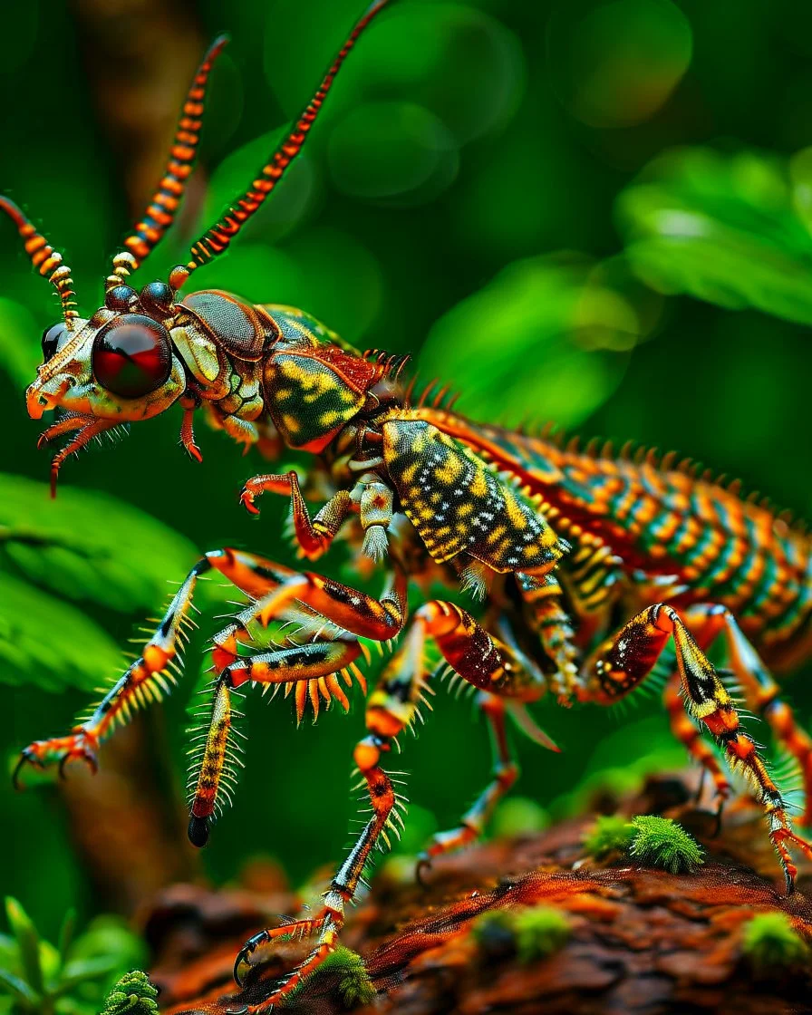 a national geographic style photograph of a eagle mantis lizard hybrid