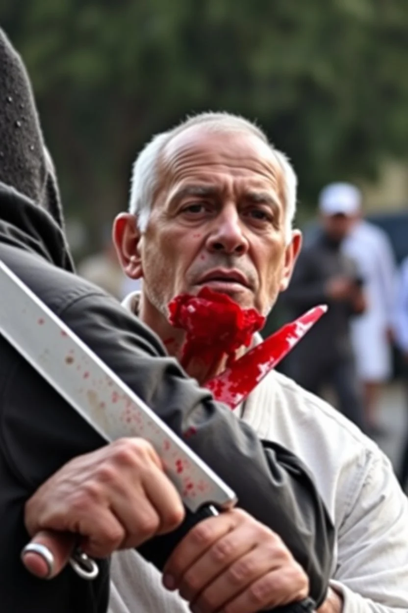 weißer mann wird brutal von einem schwarzen türken abgestochen und getötet