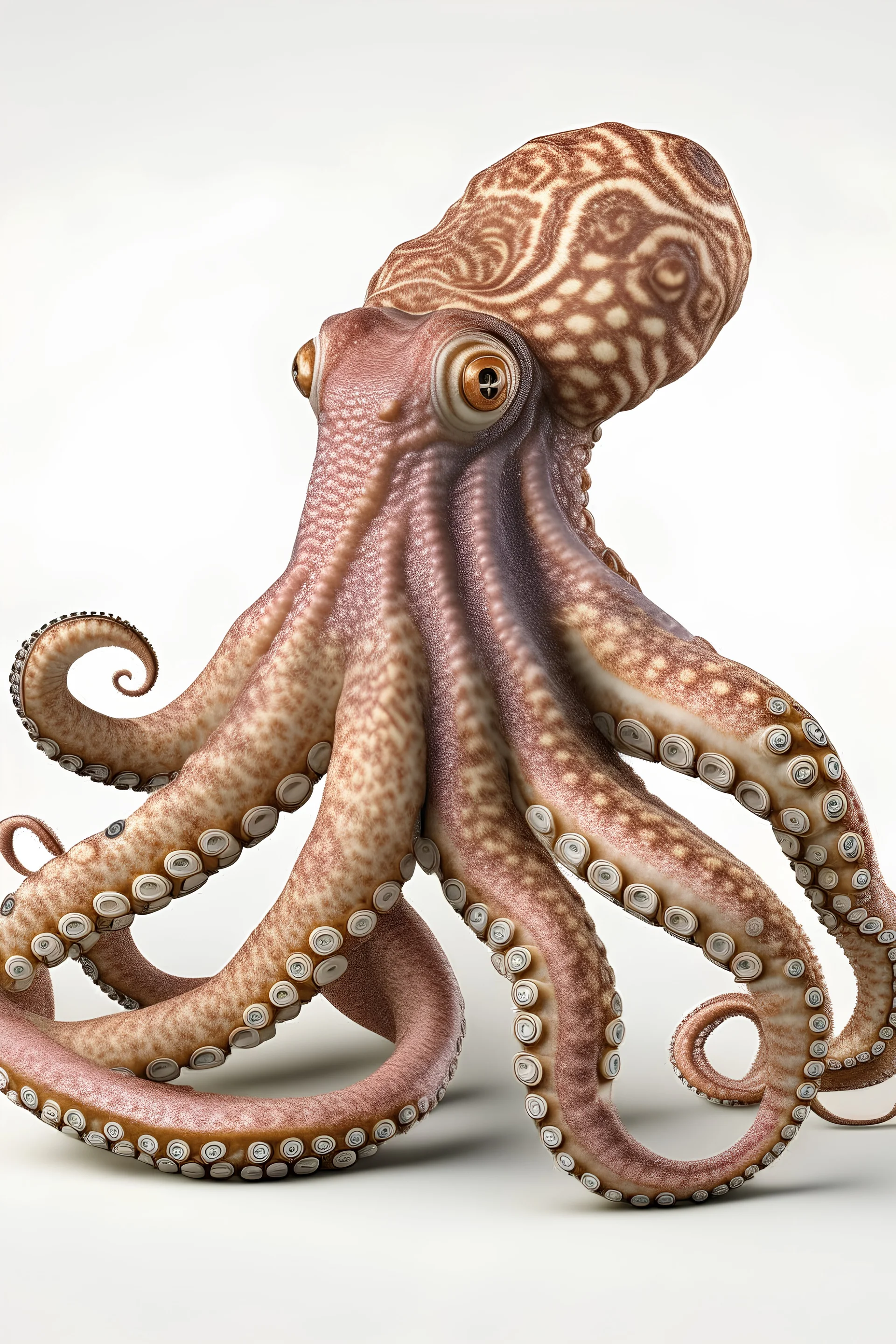 photoreal of a octopus, squid,