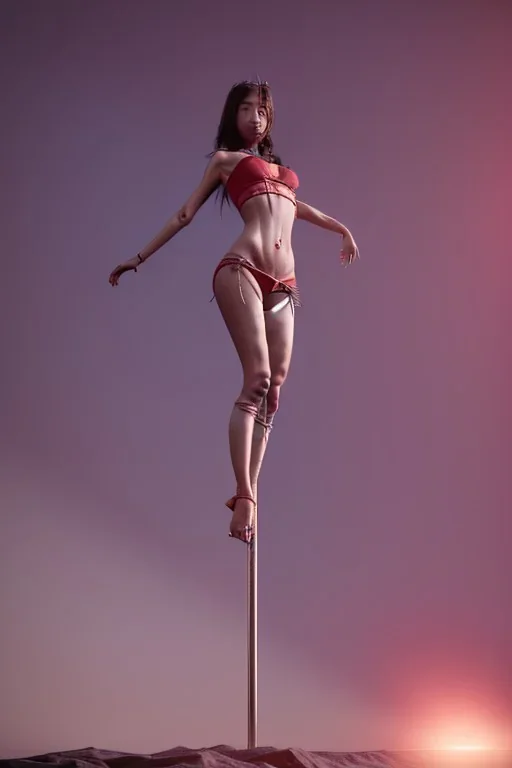 girl impaled through on pole