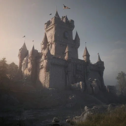 Castle, octane render, intricate details, ultra realistic style, 8k resolution