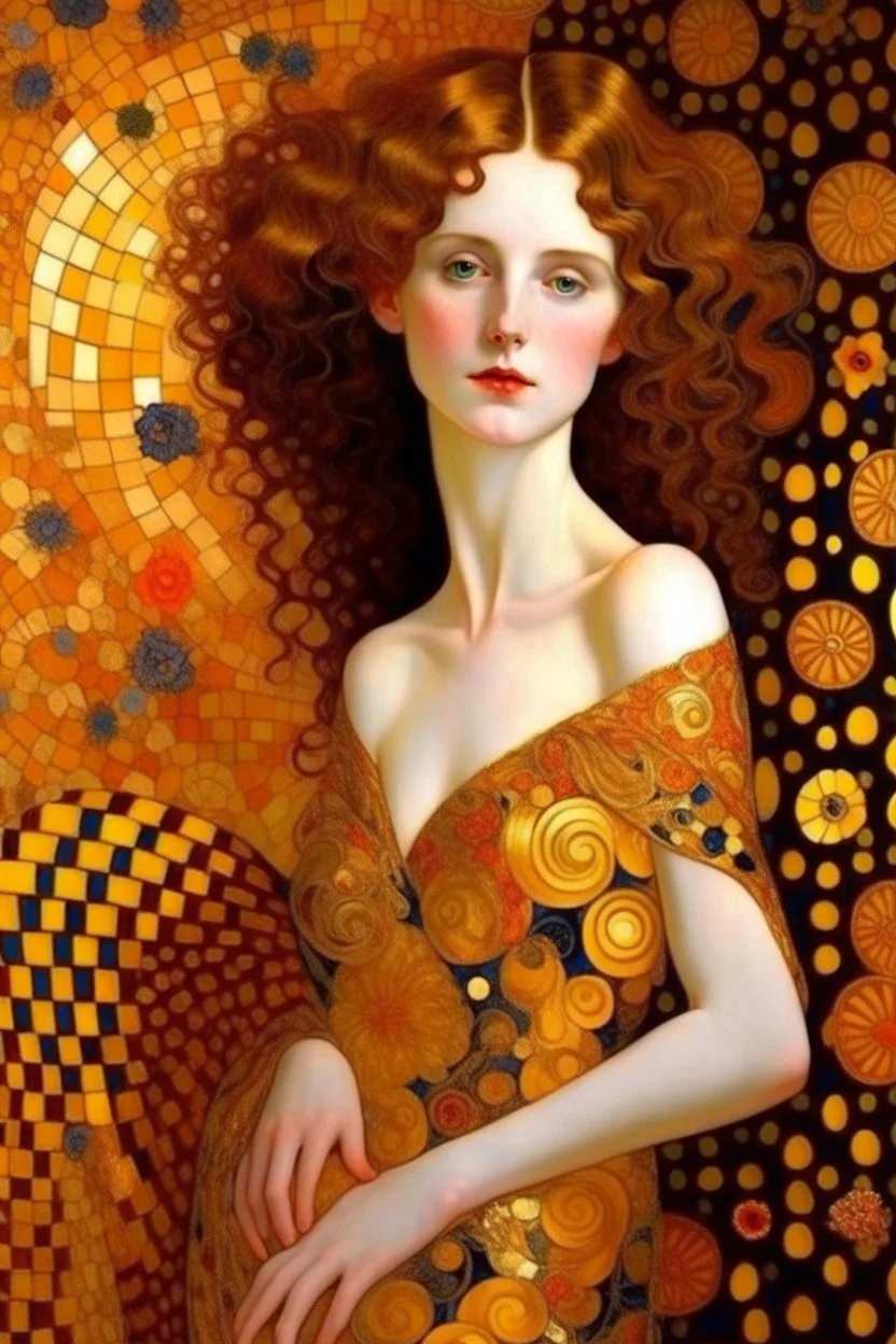 venus godess photo realistic style of klimt