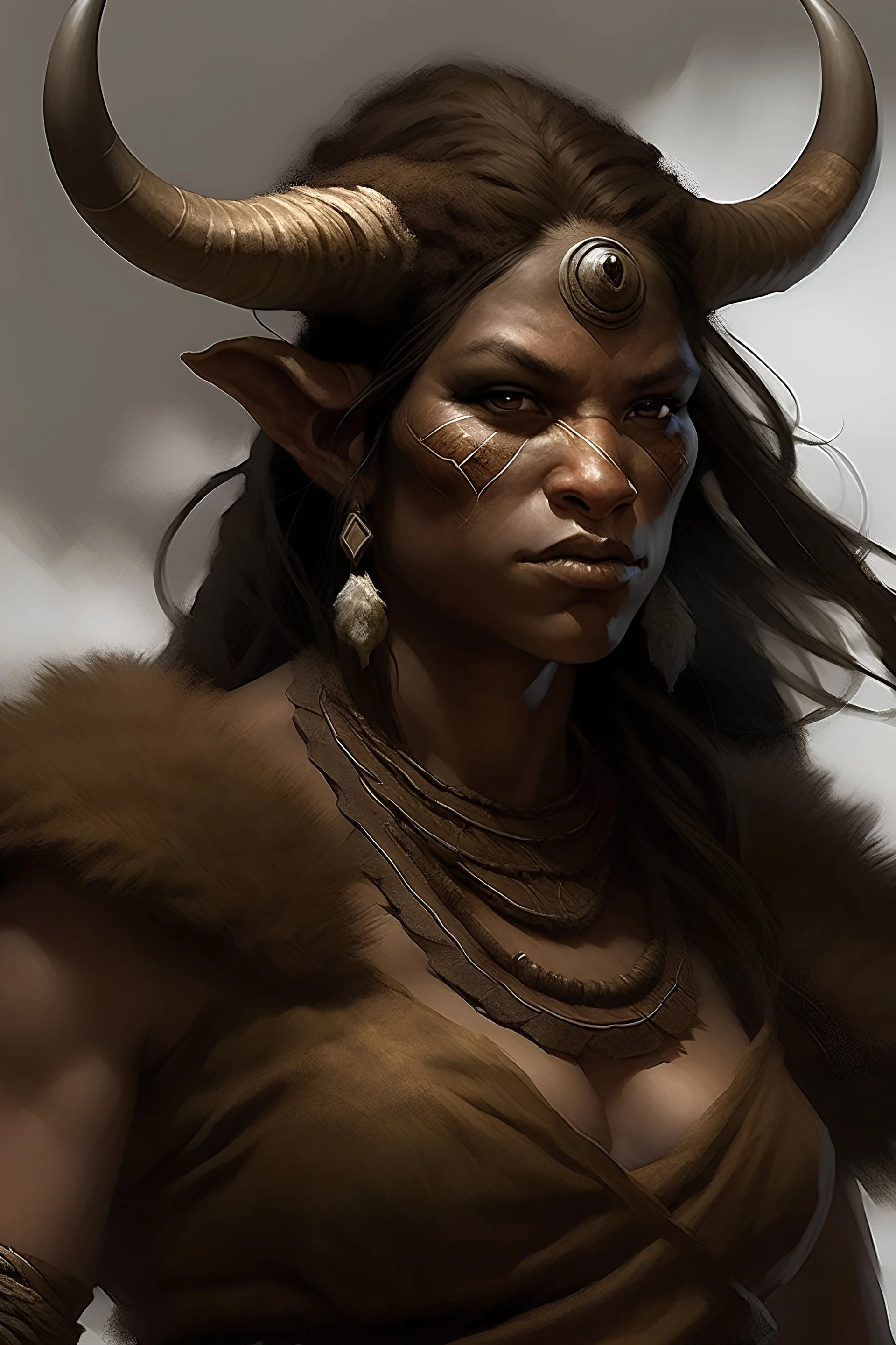 minotaur woman inuit brown