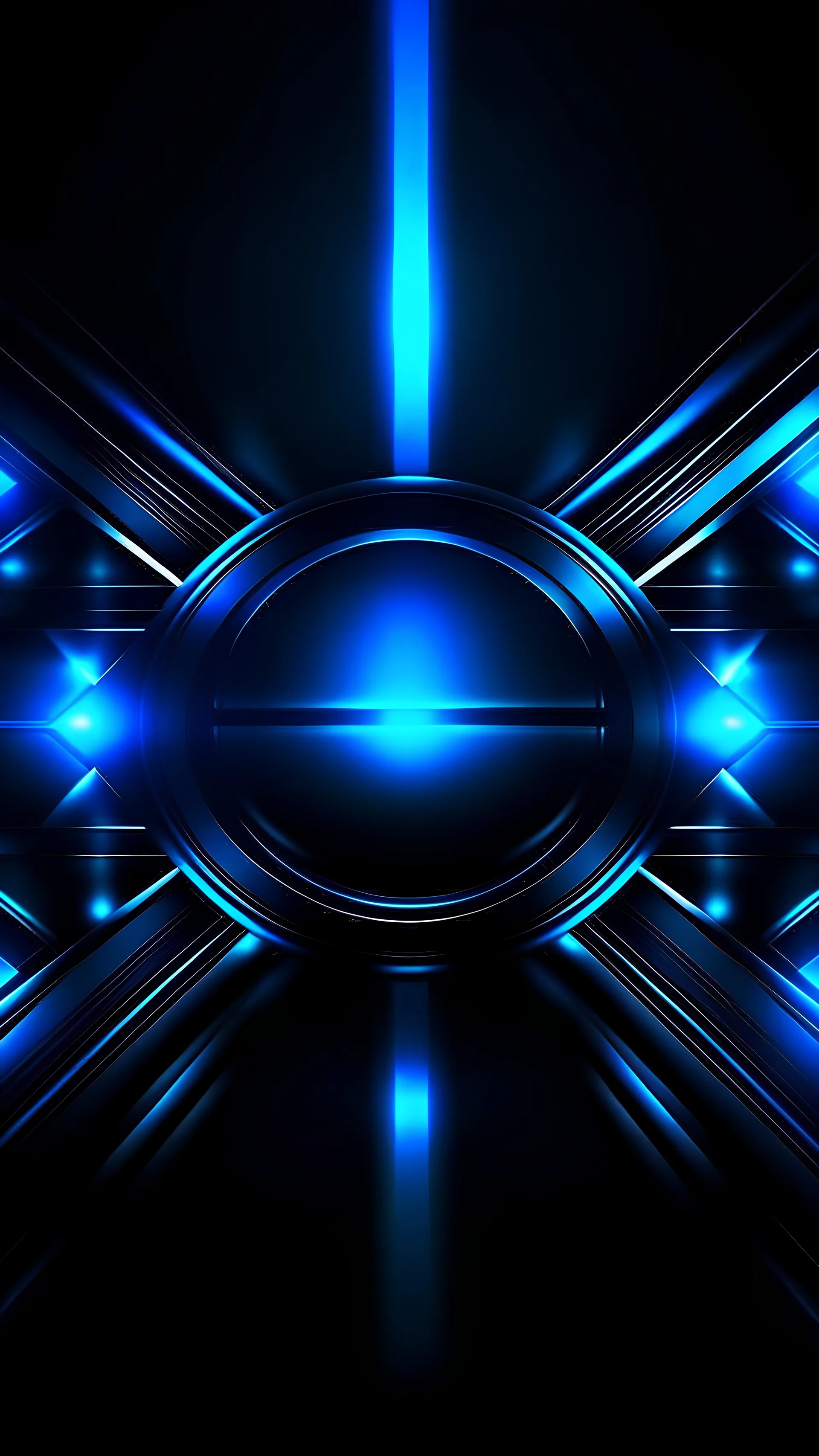 Abstract glowing dark blue metallic technology futuristic backgroun design