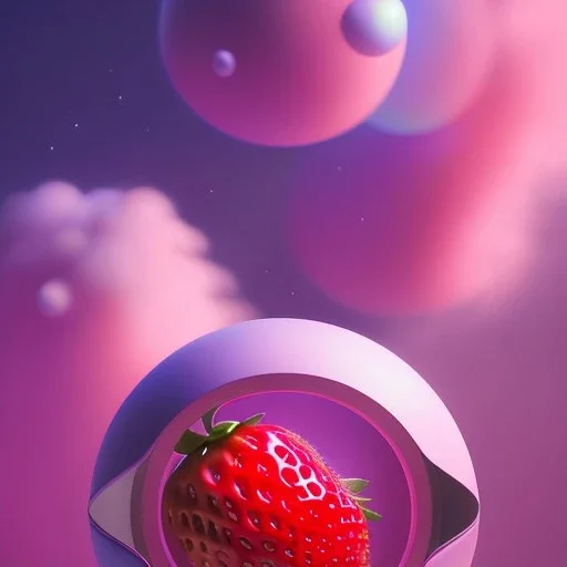 pixar style, volumetric pink sky environment and background, volumetric lighting, dramatic lighting, realistic painting of a jar with strawberry marmelade, detailed digital painting, extreme dense and fine, anime, ornate, colour-washed colors, elegant, small minutiae, tiny features, particulars, centered, smooth, sharp focus, renderman gofur render, 8k, uhd, detailed eyes, realistic shaded volumetric lighting, caustics, backlight