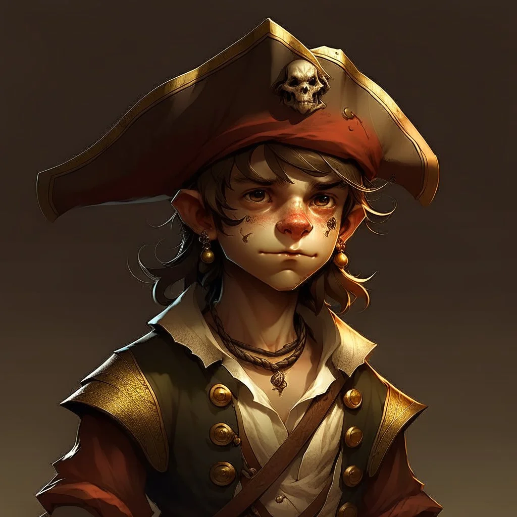 Pirate Young Human-Monkeyman DnD Digital Art