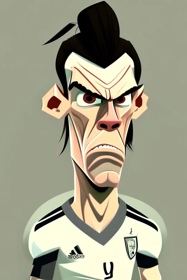 Gareth Bale Footballer cartoon 2d