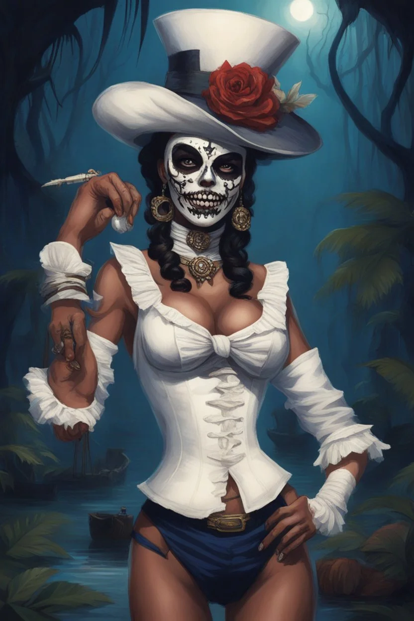 [la chica marinera luchadora] the sailor girl dealing with baron samedi in the bayou