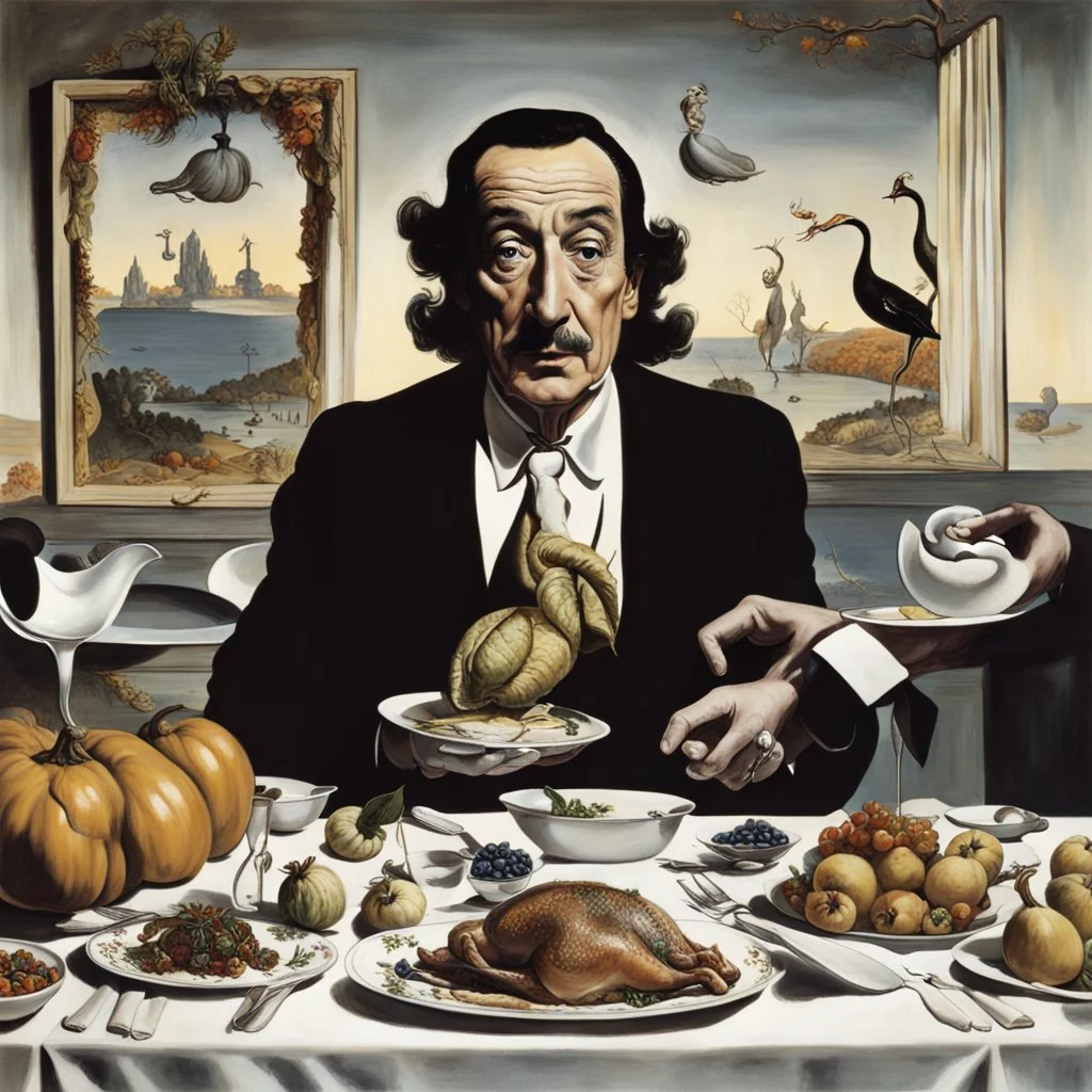 Thanksgiving dinner with Salvador Dali