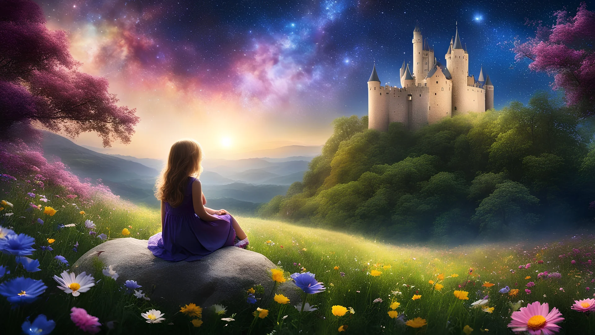 429. Dans son monde doux, l'enfant rêveur se perd, parmi les fleurs, les étoiles et le ciel clair. Son regard innocent, ses pensées envoûtées, dans un univers de beauté, à jamais émerveillé. Il imagine des châteaux dans les nuages, des lucioles jouant dans les prairies sauvages. Ses rêves sont comme des contes de fées, où chaque instant est un trésor à savourer. Son cœur pur bat au rythme de l'imagination, dans un océan de joie et de fascination. Car c'est dans ses rêves qu'il trouvera l'infini