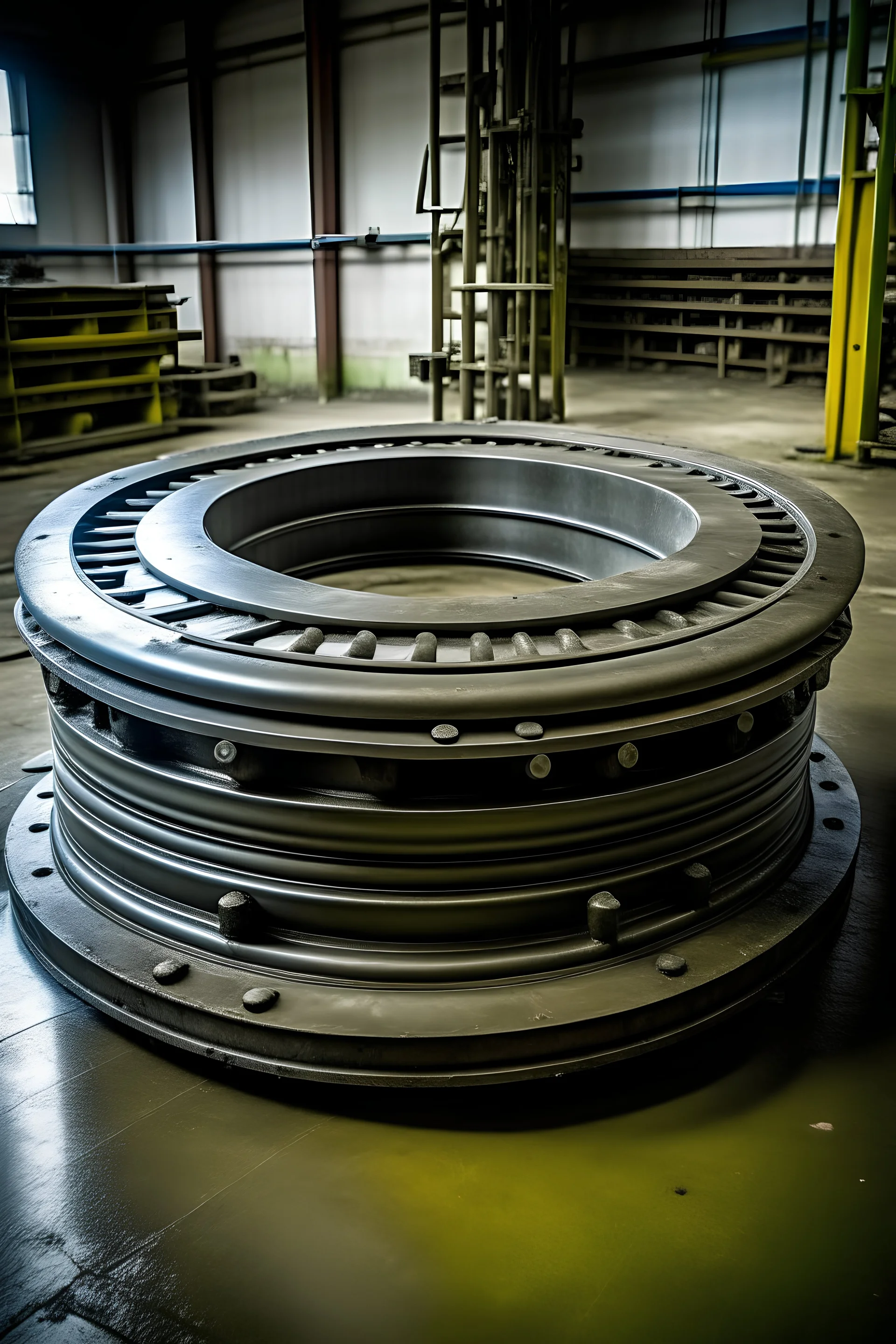 a 600 mm, circle iron roller,