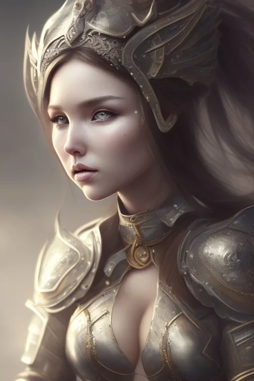 Camilla Luddington face, dragon armor, busty japanese hitomi tanaka, dirty face, pintura, ,details,texture,8k quality, florest, Minimalism, Romanticism, Expressionism, Impressionism