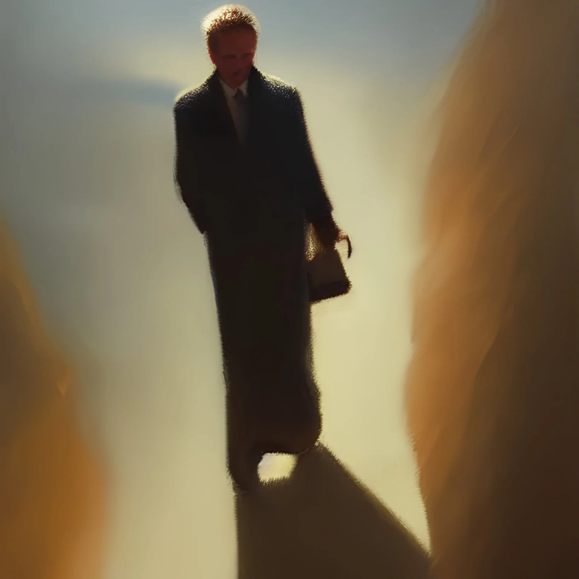 Sandman, I'm so alone, award-winning oil painting, trending on artstation, cgsociety, volumetric lighting