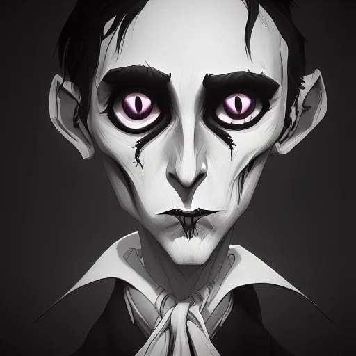 drawing of creepy pasta by tim burton