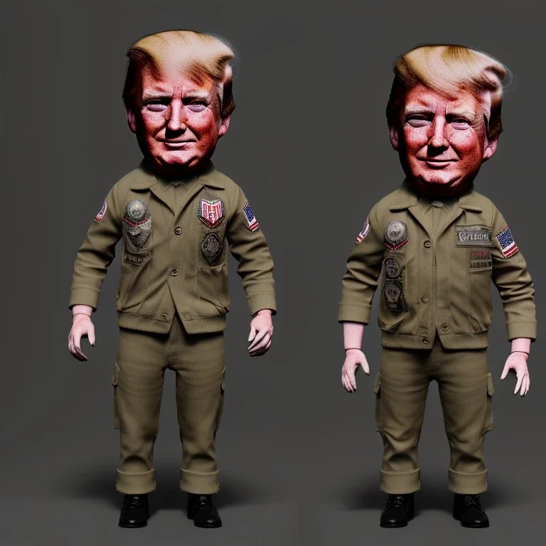 Trump army doll