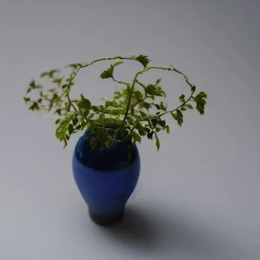 artistic photo of a tiny cracked ceramic vase repaired with gold, kintsugi, garden setting, beautiful landscape photography, beautiful, vines and leaves, delicate, cinematic, high detail, beautiful composition, delicate arrangement, aesthetic, soft lighting, award winning photography, tender