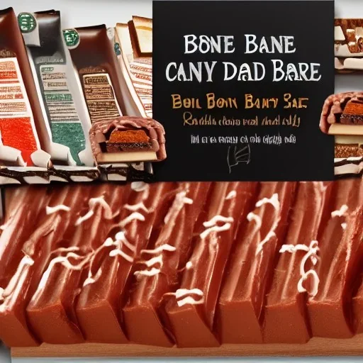 bone bar-b-q candy bar