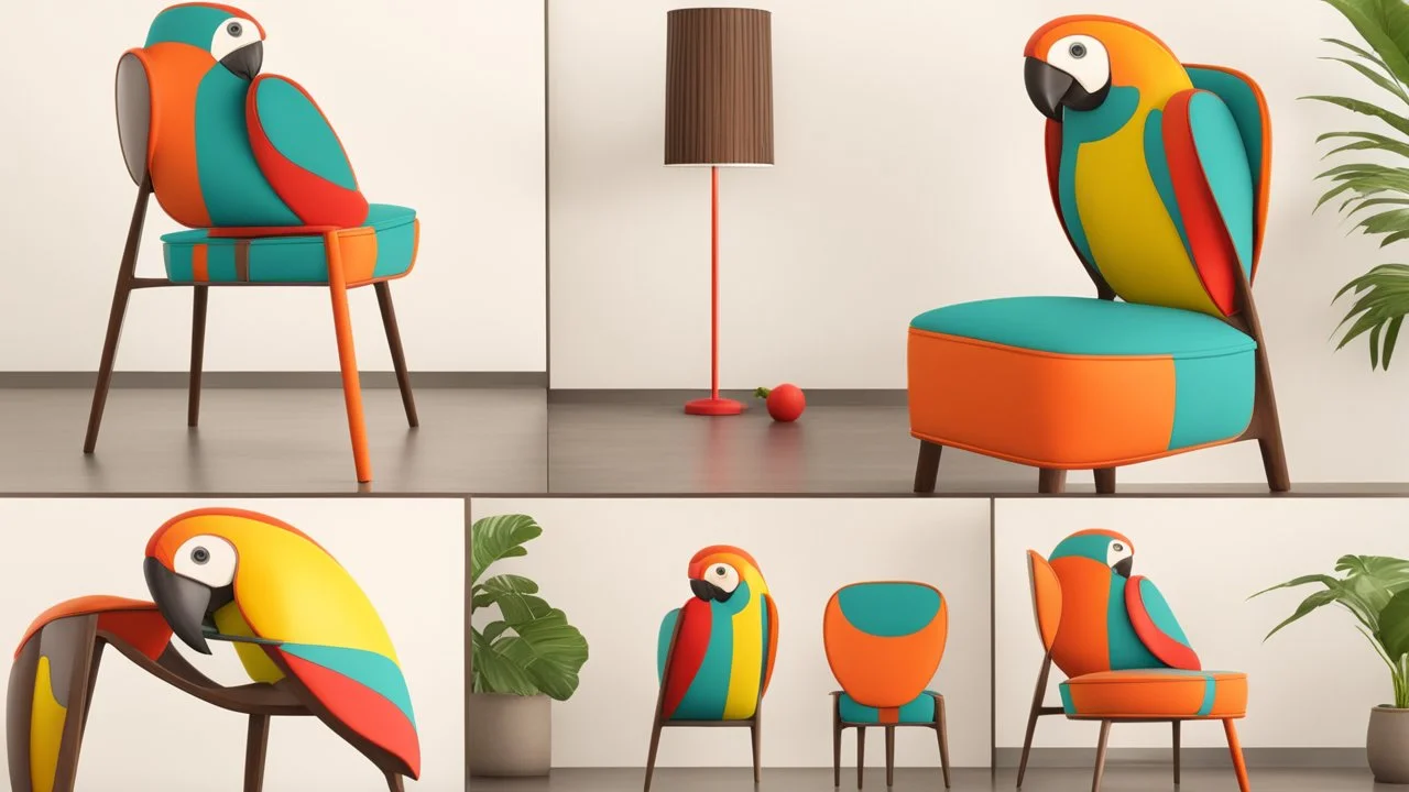 Parrot inspired chair moderm