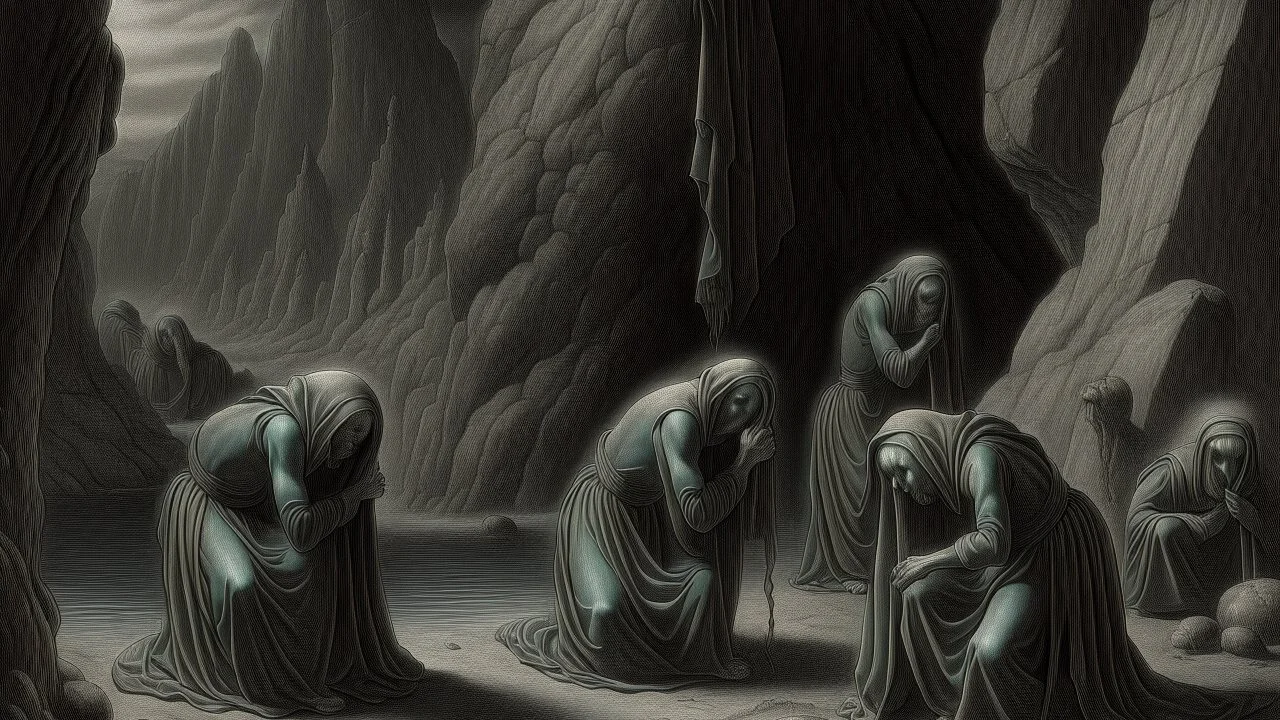 the valley of tears, Gustave Doré style