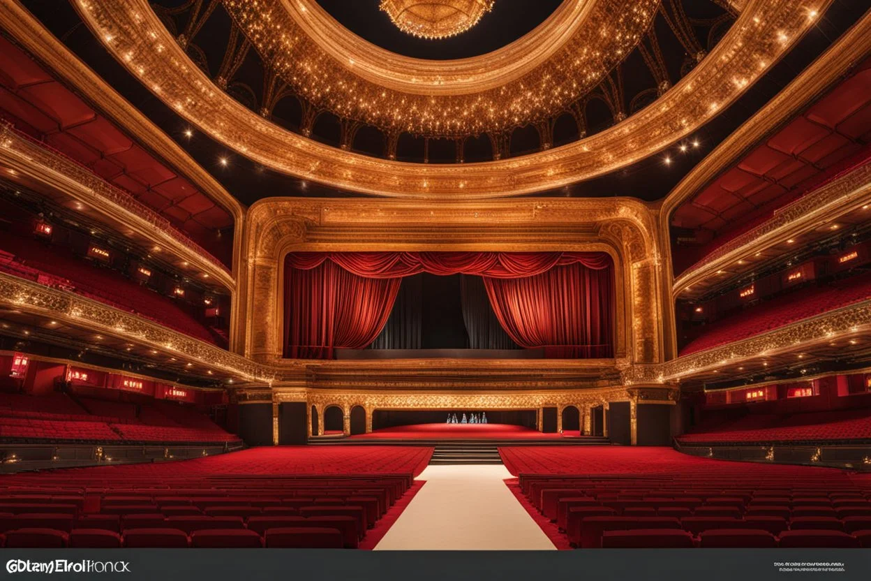 a luxury big opera dance stage