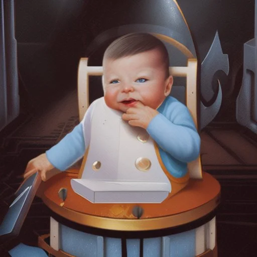 a baby in a fantasy card illustration, disney style
