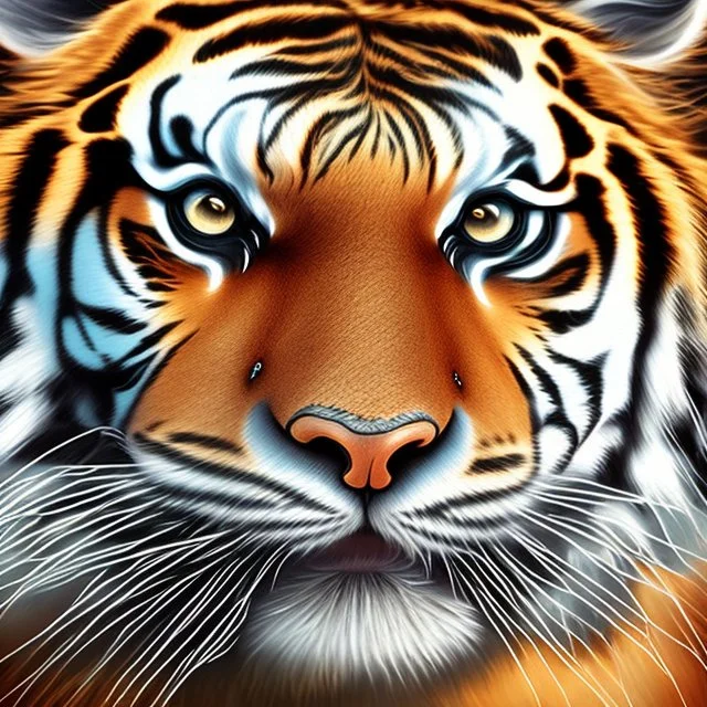 tiger in 3d