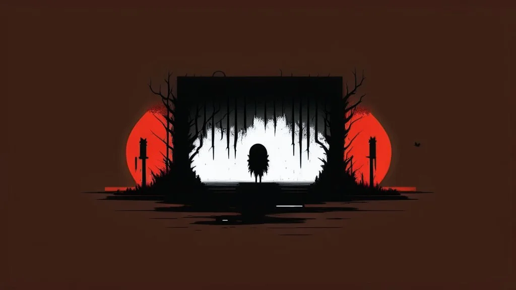 minimalist horror gaming theme