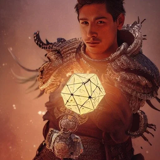 Insanely detailed photograph of a d&D warrior “male mariachi holding glowing D20” with intricate detailed Sombrero, intricate charo, hyperdetailed painting by Ismail Inceoglu Huang Guangjian and Dan Witz CGSociety ZBrush Central fantasy art album cover art,8K, hdr, mysterious, flickeringlights ,Stoic