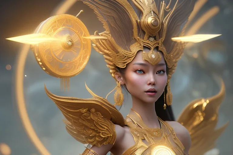  beautiful cosmic asiatic woman with bronze color skin, long hair, nice smiling, magic glamour make up, delicate colors, beautiful glamour galactique dress, ultra sharp focus, 8k, unreal engine 5, extremely sharp detail, light effect, soft light atmosphere of a spaceship, smooth, full of details, face in front, complete vision of face and hair and body