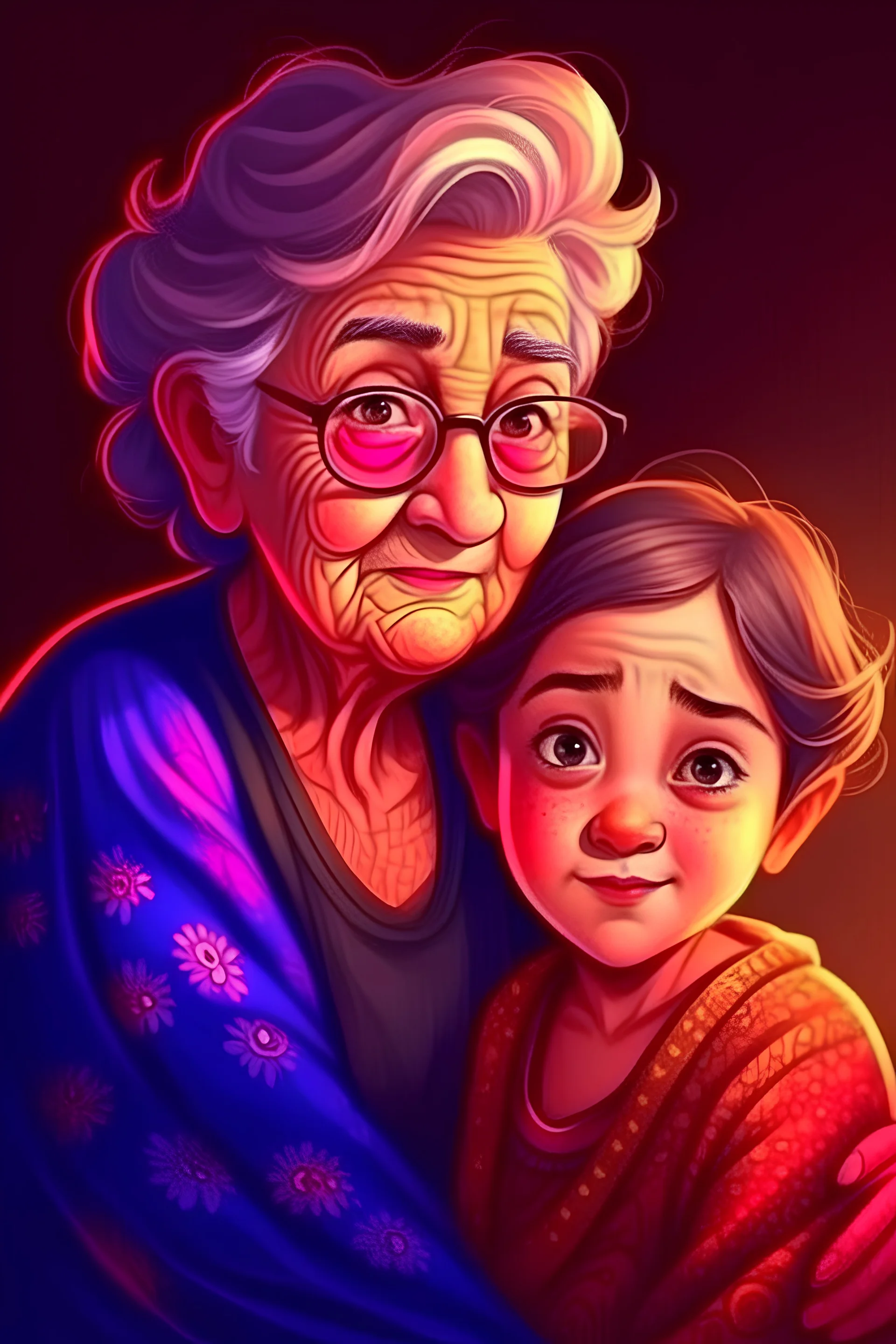 Happy Childhood, grandma, cat, girl, childhood, book, HD wallpaper | Peakpx