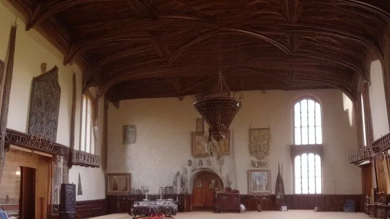 the great hall in the castle