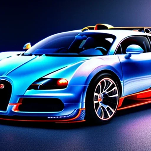 fullbody Drawing of 'bugatti veyron',intricate detail,andrea bonelli,Kilian Eng,Ohrai,evan lee,Aleksandr Sidelnikov,KyuYong Eom,three quarters frontal aerial view,toned colors,16k