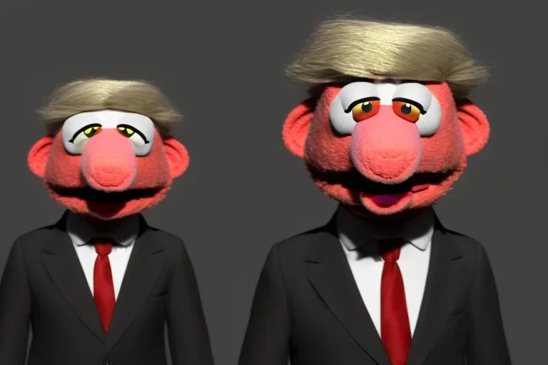 Muppet trump all alone suit