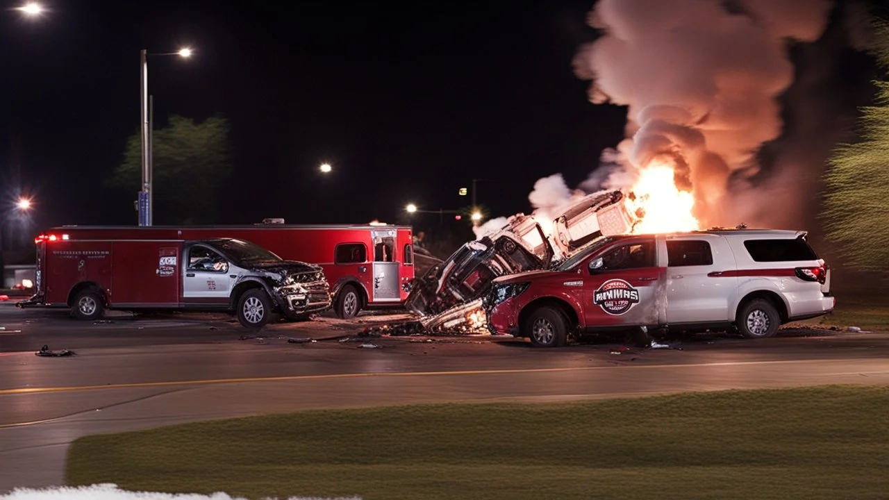 jimmy johns vehicle accident with explosions