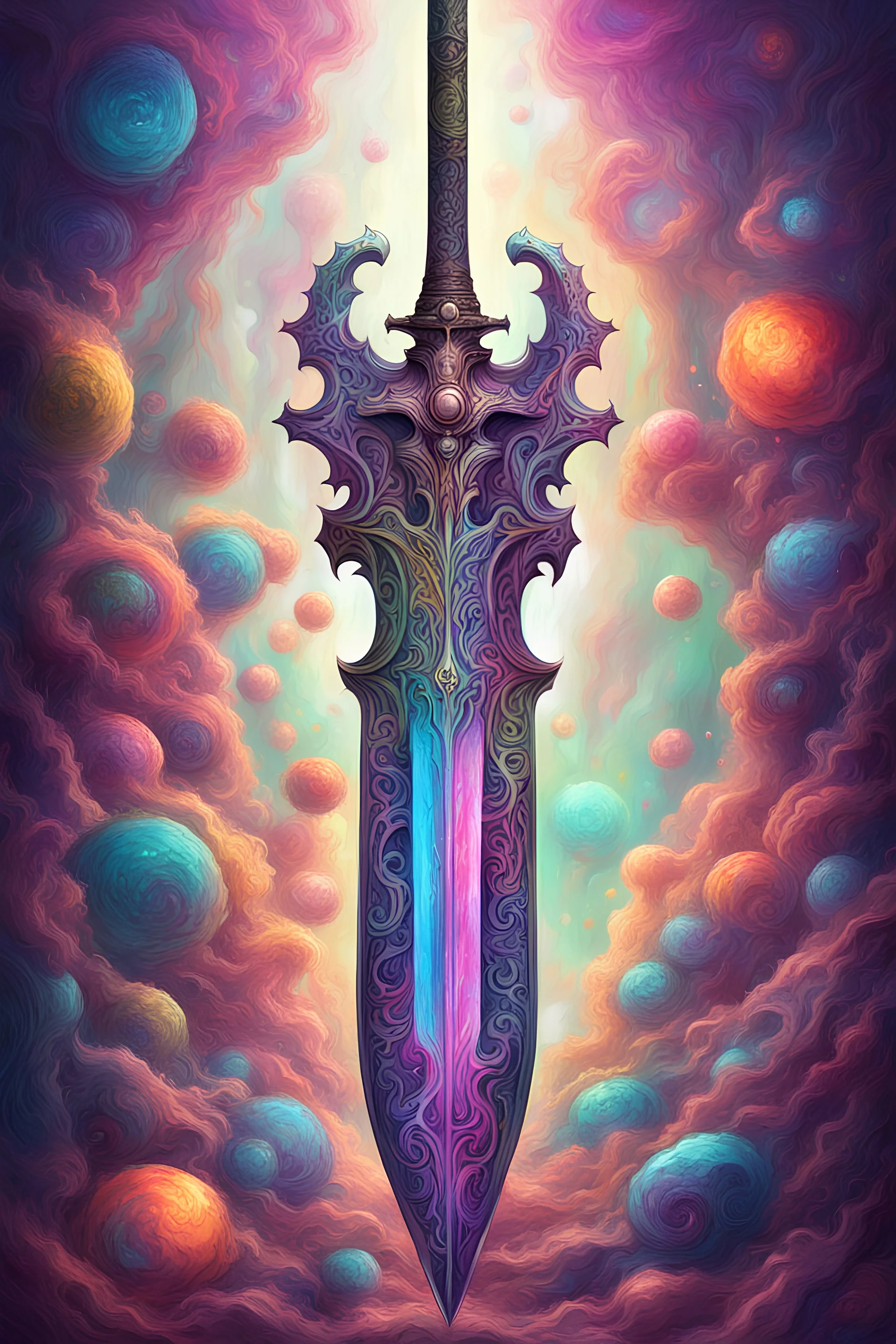 fantasy acid trip weapon sword