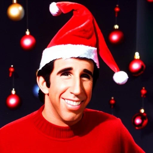 Arthur fonzarelli, elf hat, fonz, older, fonzie, xmas background, ears