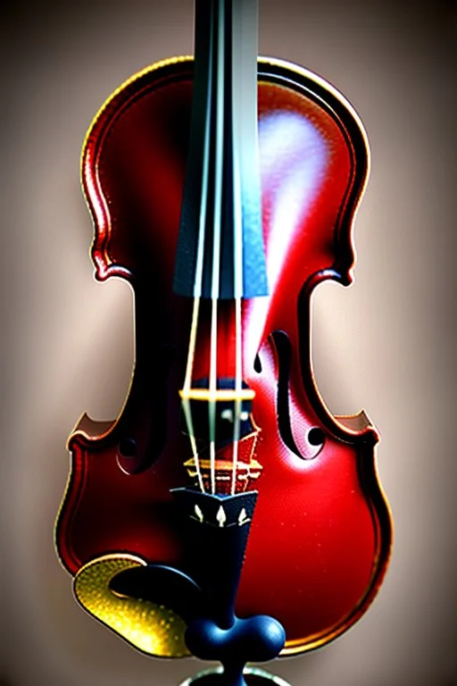 Violin made out of chocolate